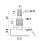 CTS-A250-R Potenziometro 250K Audio/Log. - Regular Shaft CTS-A250-R Potenziometro 250K Audio/Log. - Regular Shaft