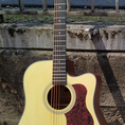 Vermont D100CE-N Acoustic Electrified Guitar - Natural