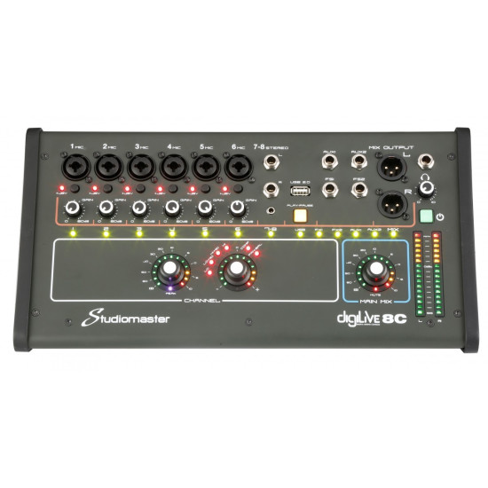 STUDIOMASTER DIGILIVE8C MIXER DIGITALE 8CH