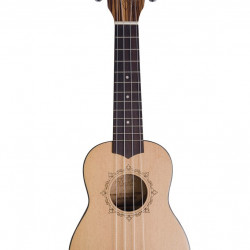 Flight DUS320 Soprano Ukulele - 
Zebrawood B&S - con Borsa