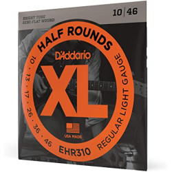 D'addario EHR310 Corde per chitarra elettrica Half Rounds 10-46 D'addario EHR310 Corde per chitarra elettrica Half Rounds 10-46