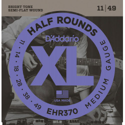 D'Addario EHR370 Corde per chitarra elettrica Half Rounds 11-49