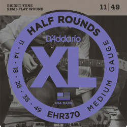 D'Addario EHR370 Corde per chitarra elettrica Half Rounds 11-49