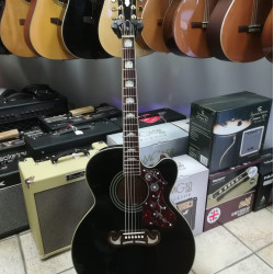 Epiphone EJ200CE Black w/Bag 2nd - SOLD!