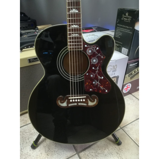 Epiphone EJ200CE Black w/Bag 2nd - SOLD!