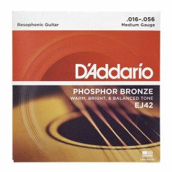 D'ADDARIO EJ42 Resophonic Strings Set .016-.056 D'ADDARIO EJ42 Resophonic Strings Set .016-.056