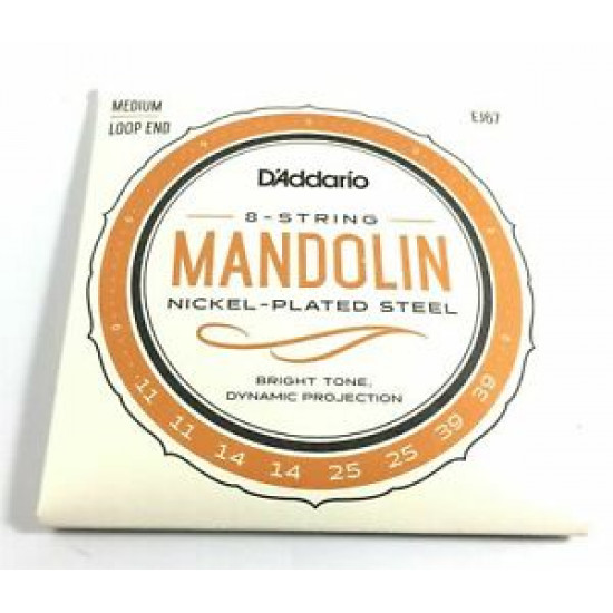D'ADDARIO J67 MANDOLIN GUITAR STRINGS SET NICKEL