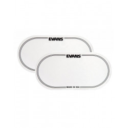EVANS EQ-PC2 DRUM PATCH DOUBLE PEDAL WHITE 2 PIECES EVANS EQ-PC2 DRUM PATCH DOUBLE PEDAL WHITE 2 PIECES