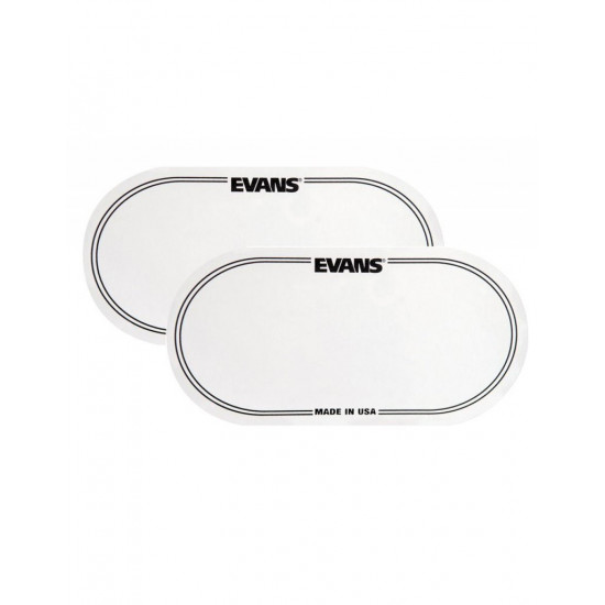 EVANS EQ-PC2 DRUM PATCH DOUBLE PEDAL WHITE 2 PIECES