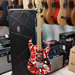 EVH FRANKIE RED / WHITE / BLACK Stripes Relic w/CASE 2nd - SOLD!
