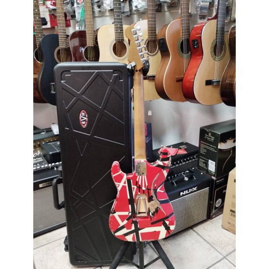 EVH FRANKIE RED / WHITE / BLACK Stripes Relic w/CASE 2nd - SOLD! EVH FRANKIE RED / WHITE / BLACK Stripes Relic w/CASE 2nd - SOLD!
