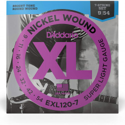 D'ADDARIO EXL120-7 ELECTRIC GUITAR STRINGS 7 STRINGS SET 
09-54 D'ADDARIO EXL120-7 ELECTRIC GUITAR STRINGS 7 STRINGS SET 
09-54