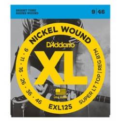 D'ADDARIO EXL125 ELECTRIC GUITAR STRINGS SET 09-46 D'ADDARIO EXL125 ELECTRIC GUITAR STRINGS SET 09-46