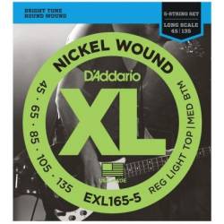 D'ADDARIO EXL165-5 ELECTRIC BASS STRINGS SET 45-135 D'ADDARIO EXL165-5 ELECTRIC BASS STRINGS SET 45-135