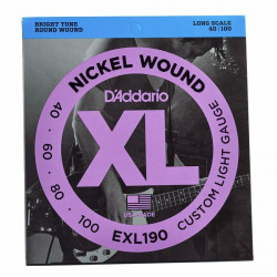 D'Addario EXL190 Electric Bass Strings Set 40-100 D'Addario EXL190 Electric Bass Strings Set 40-100