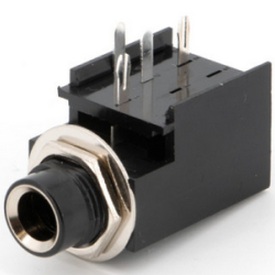 Jack, mono, Fender style, input w/switch, pc mount