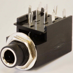Jack, input, stereo, w/switch, for Fender Amps