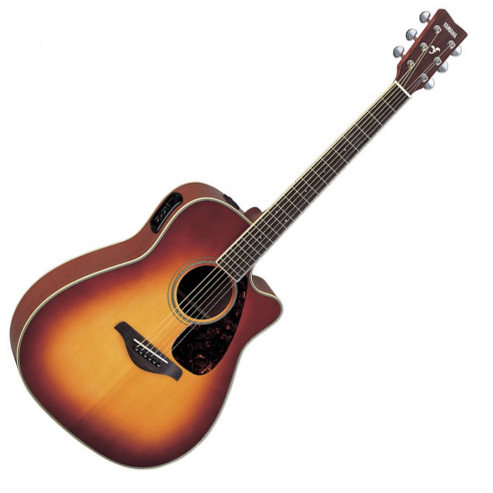 YAMAHA FGX720SCII ACOUSTIC ELECTRIFIED BROWN SUNBURST