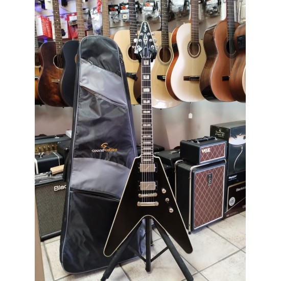 Epiphone Flying V Prophecy Black Aged Gloss w/Bag 2nd - SOLD! Epiphone Flying V Prophecy Black Aged Gloss w/Bag 2nd - SOLD!