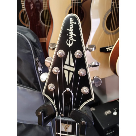 Epiphone Flying V Prophecy Black Aged Gloss w/Bag 2nd - SOLD! Epiphone Flying V Prophecy Black Aged Gloss w/Bag 2nd - SOLD!