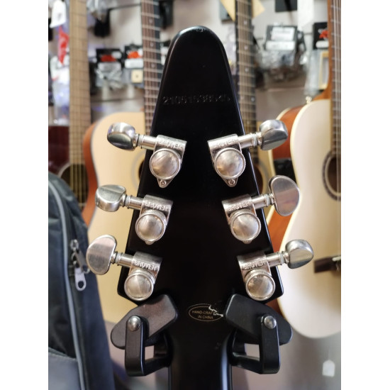 Epiphone Flying V Prophecy Black Aged Gloss w/Bag 2nd - SOLD! Epiphone Flying V Prophecy Black Aged Gloss w/Bag 2nd - SOLD!