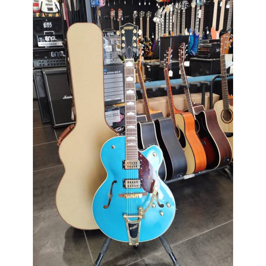 Gretsch G2410TG streamliner Ocean Tur w/bigsby, Case e Up grade 2nd