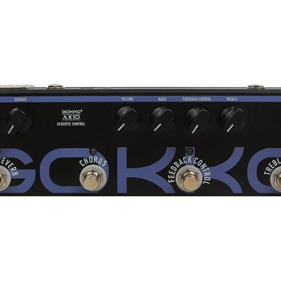 Gokko GK40 AXE AX10 - Pedaliera Multieffetto per chitarra acustica -