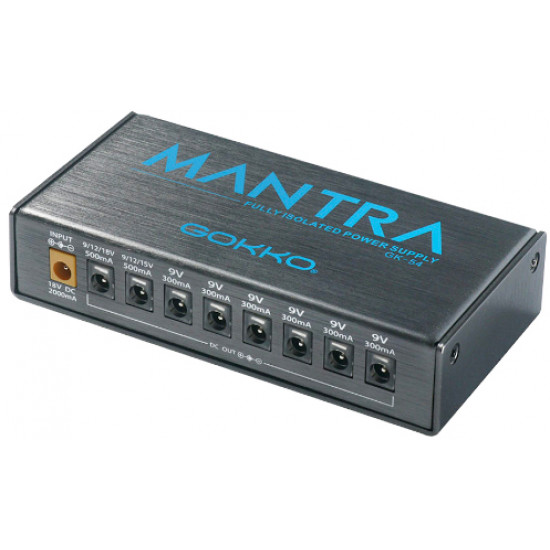 Gokko GK54 POWERSUPPLY MANTRA - Alimentatore per pedali effetto - Gokko GK54 POWERSUPPLY MANTRA - Alimentatore per pedali effetto -