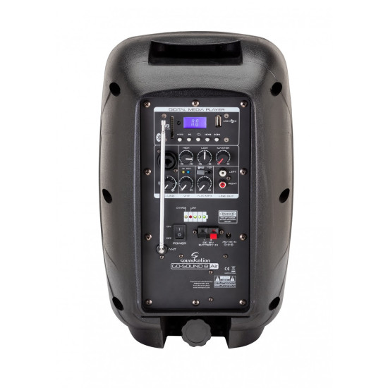 SOUNDSATION GO-SOUND 8AIR PA PORTATILE A BATTERIA - MP3 BT MIC VHF APP CONTROL