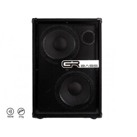 GRBass GR 212 TX - Cassa per basso 2x12 - 700w - 4 Ohm