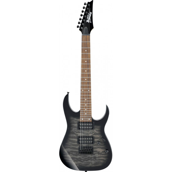 Ibanez GRG7221QA Transparent Black Sunburts 7 corde