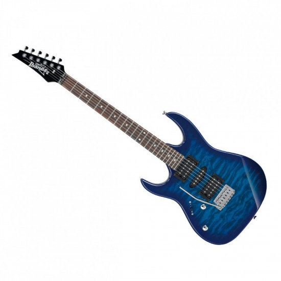 Ibanez GRX70QAL-TBB Left Hand Trasparent Blue Burst - Chitarra elettrica mancina