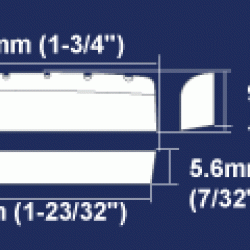 Hosco HSB-NM1 Capotasto in osso per chitarra acustica tipo Martin con spaziatura - 43mm Hosco HSB-NM1 Capotasto in osso per chitarra acustica tipo Martin con spaziatura - 43mm