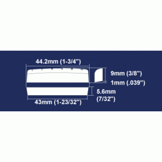 Hosco HSB-NM1 Capotasto in osso per chitarra acustica tipo Martin con spaziatura - 43mm