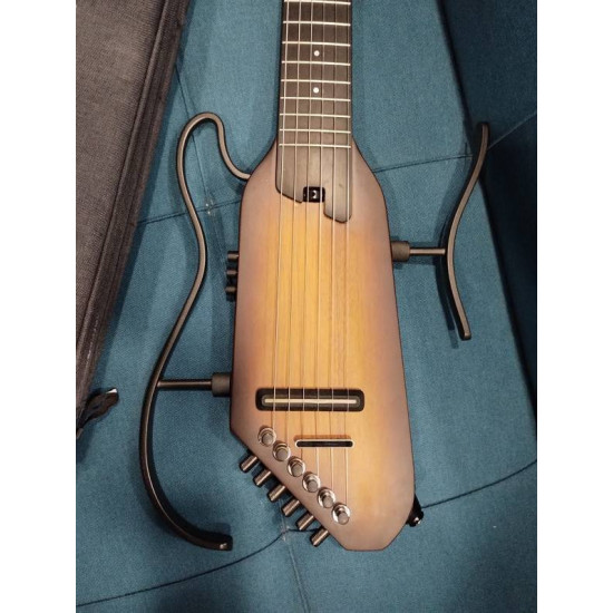 Donner HUSH-C Sunburst 2nd - Silent Nylon Guitar
