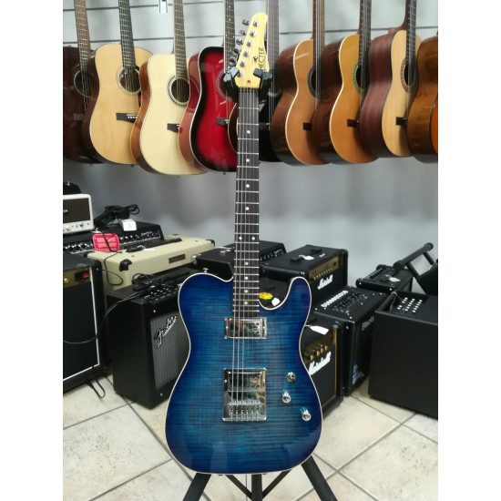 Schecter CUSTOM SHOP PT CUSTOM-HH-ASH-E-BLUE CRIMSON