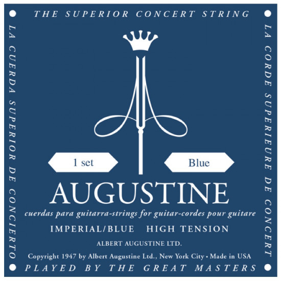 AUGUSTINE IMPERIAL BLUE - Muta chitarra classica - High Tension