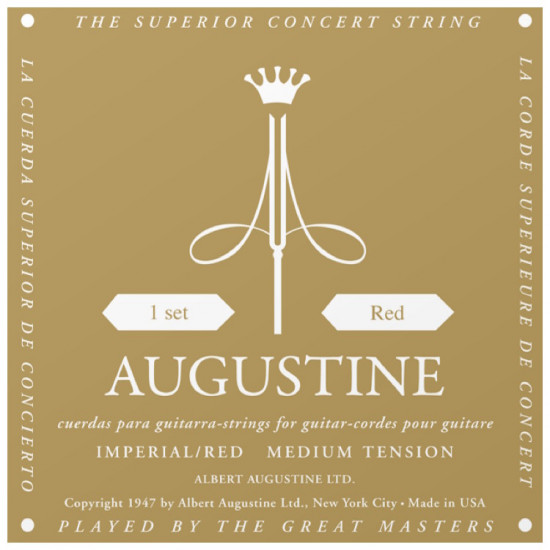 AUGUSTINE IMPERIAL RED - Muta chitarra classica - MEDIUM Tension