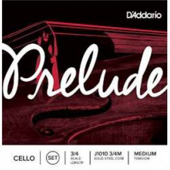 D'Addario Prelude J1010 Cello Strings Set 3/4 Medium