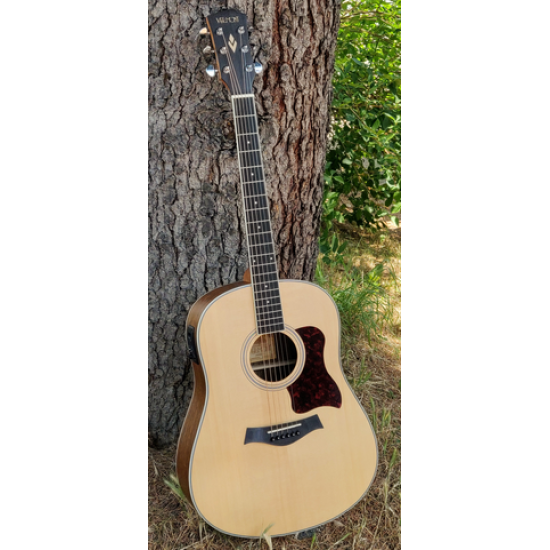 Vermont J200E-N Acoustic Electrified Guitar Natural Satin w/Bag