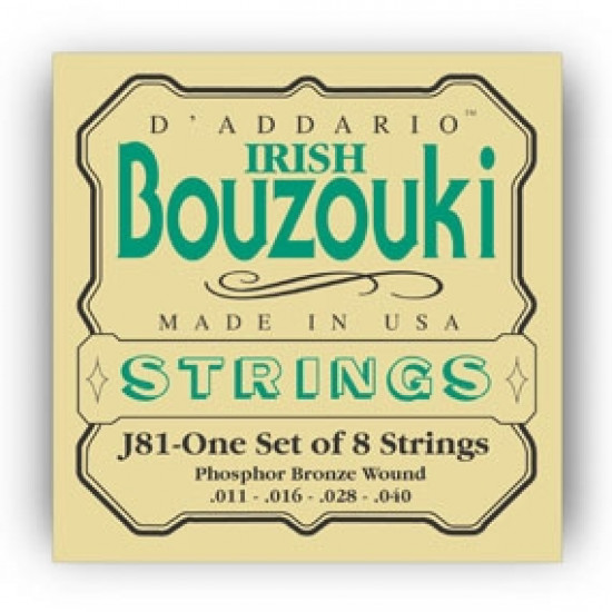 D'ADDARIO MUTA CORDE PER BOUZOUKI IRLANDESE EJ81 D'ADDARIO MUTA CORDE PER BOUZOUKI IRLANDESE EJ81