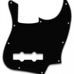 Parts Planet JB BWB Battipenna per basso tipo Jazz Bass Nero 3 strati N/B/N