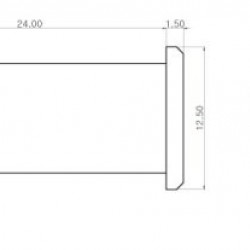 Parts Planet JBCR Set 4 boccole passacorde cilindriche per basso - Cromate Parts Planet JBCR Set 4 boccole passacorde cilindriche per basso - Cromate