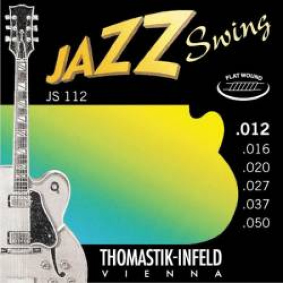 THOMASTIK JS112 ELECTRIC GUITAR STRINGS SET 12-50 FLATWOUND