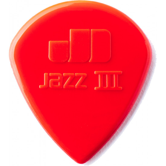 Dunlop Jazz III Nylon-Sharp 1.38mm Red Dunlop Jazz III Nylon-Sharp 1.38mm Red