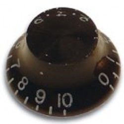 Parts Planet KSL BK - Manopola in plastica per chitarra tipo Les Paul - Nera