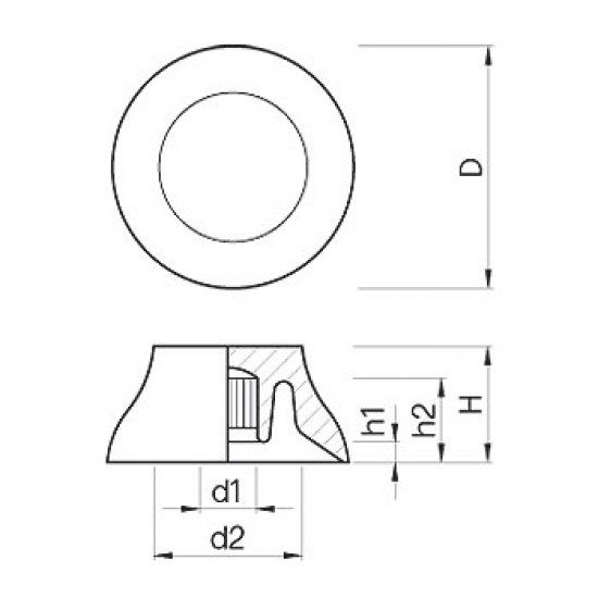 Parst Planet KSL GD - Manopola in plastica per chitarra tipo Les Paul - Dorata