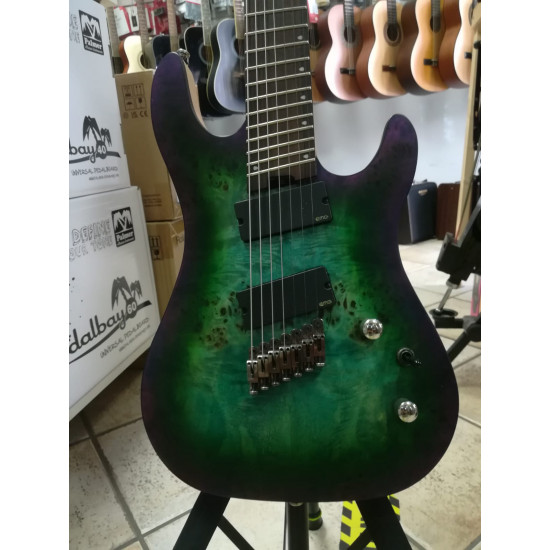 Cort KX500MS Star Dust Green 2nd Chitarra elettrica 7 corde Multiscale