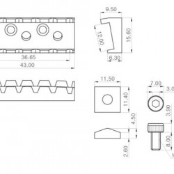 Parts Planet - Capostasto bloccacorde per chitarra elettrica - Nero Parts Planet - Capostasto bloccacorde per chitarra elettrica - Nero