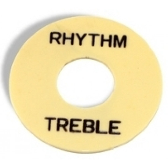 Parts Planet LPSWIBK
Piastra selettore tipo LP - Crema con scritta Rhythm/Treble Nera